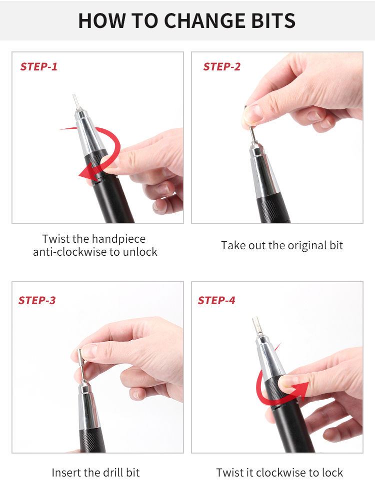 how to change drill bit 