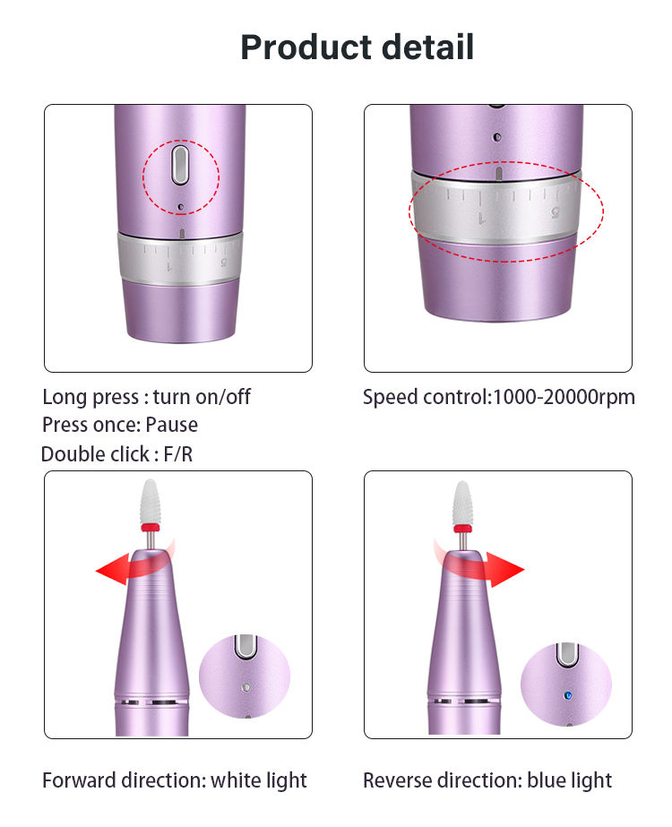 Nail drill detail