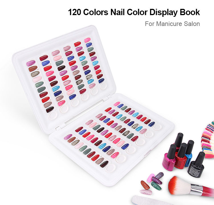 120 pcs nail color display